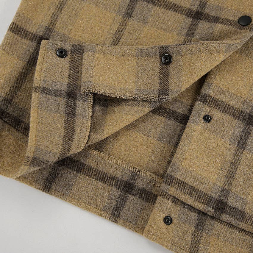 Marayn – wholesale Rock - Dam – Rysk rutig höstchic brunrutig oversized kappa8