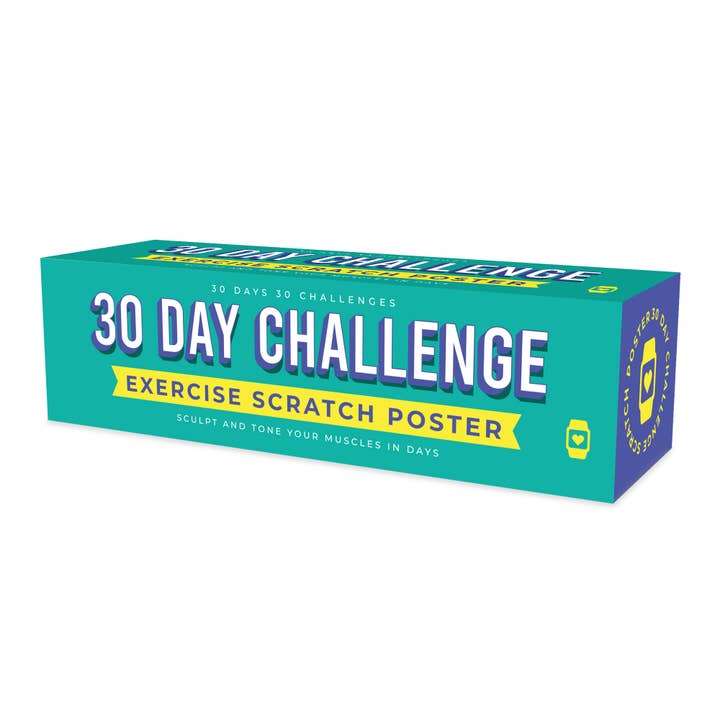 Gift Republic - Wholesale Poster - 30 Day Exercise Challenge Scratch Poster1