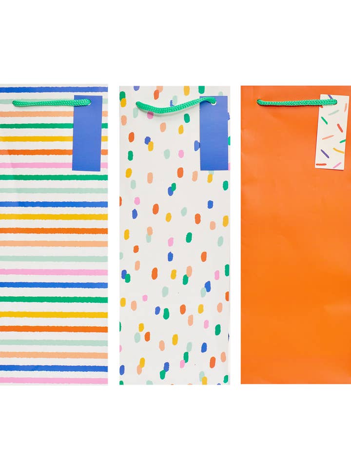 Multipack de sacs cadeaux - Design de pack cadeau de bouteilles Party Brights pour la vente par UK Greetings