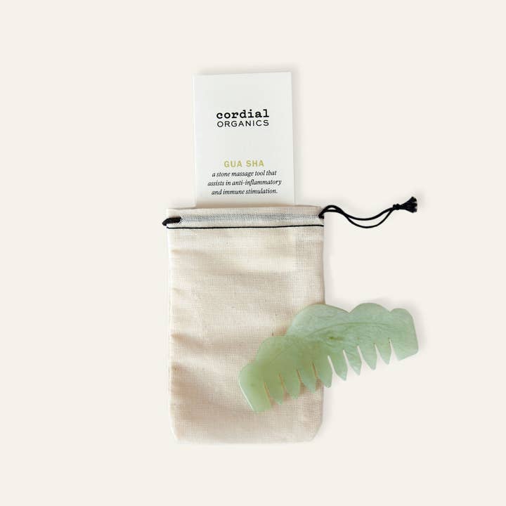 Cordial Organics - Wholesale Gua Sha Tool - Jade Comb Gua Sha