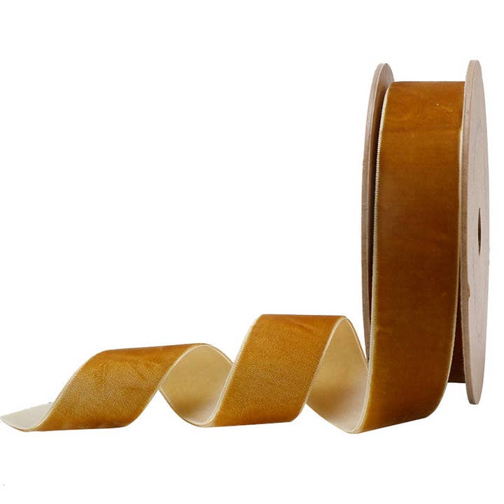 LA Ribbons Wholesale - Wholesale Ribbon - Gift Wrapping - 16 Colors | 1" Velvet Ribbon | 10 Yard Roll