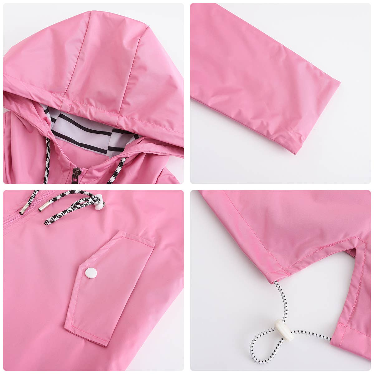 Lily Clothing - Wholesale Trench Coat - Women's - Waterproof hooded striped trench coat2