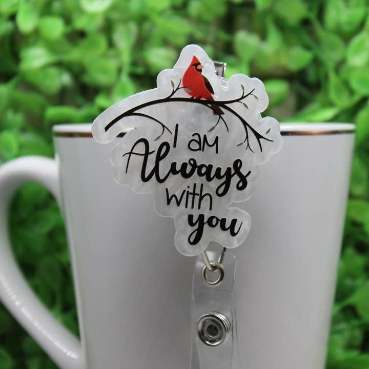 Je suis toujours avec vous Porte-badge/Porte-carte Cardinal pour la vente par Hylidae Boutique