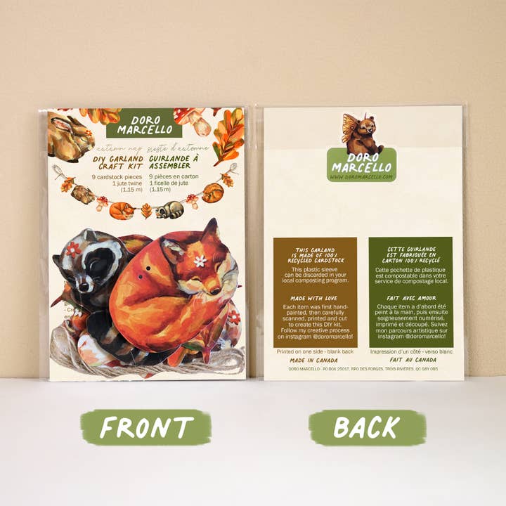 Doro Marcello - Wholesale Bunting/Garland - Woodland Animals Paper Garland | DIY Craft Kit | Fall Decor2