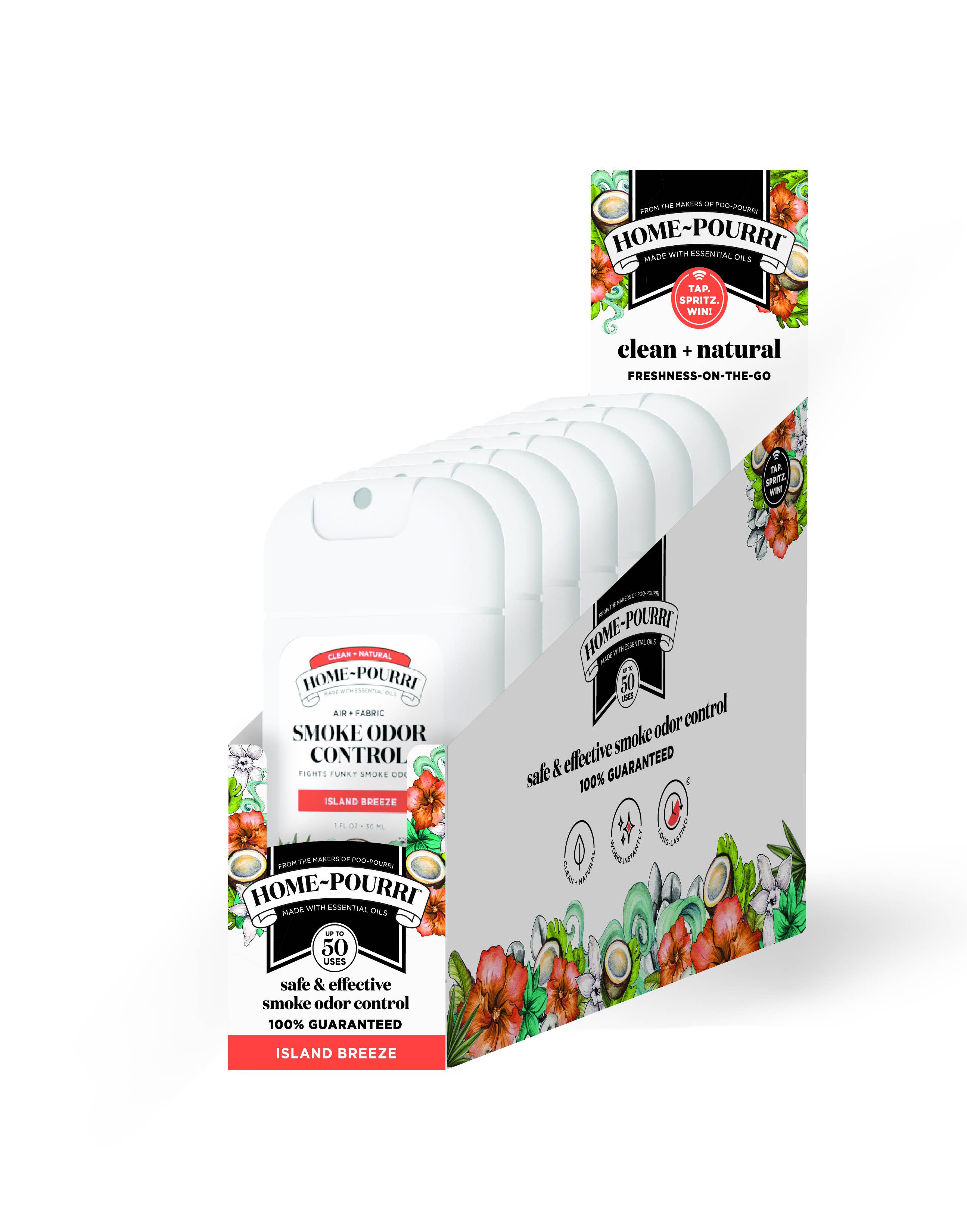 ~Pourri - Wholesale Humidor/Cigar Accessory - ~Pourri Smoke Odor Control 1oz ~ 32ct 4 Tray - Island Breeze0