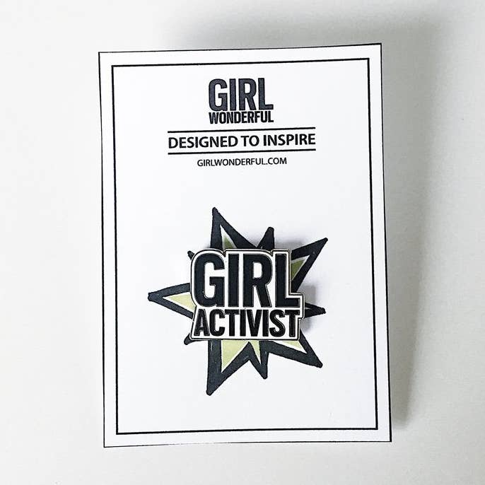 GIRL ACTIVIST ENAMEL PIN for wholesale by Girl Wonderful