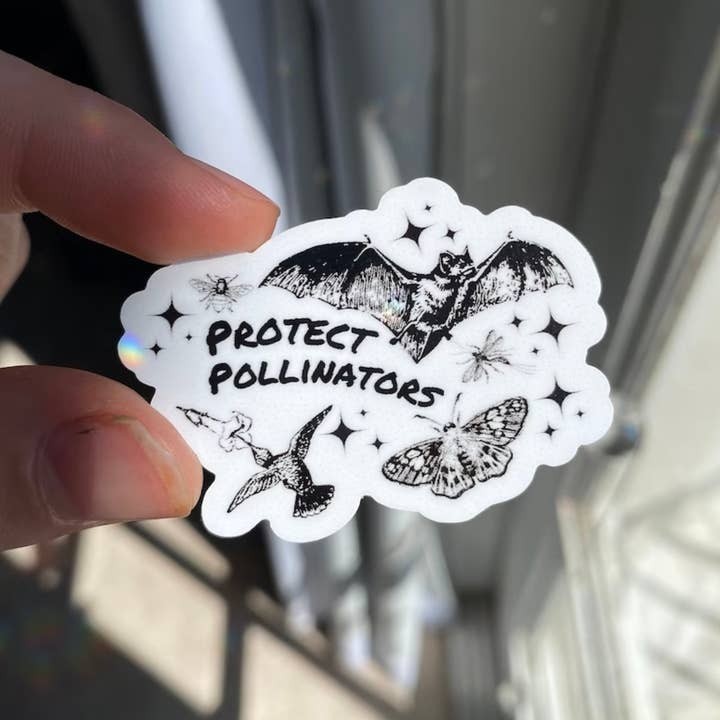 Environmental Science Protect Pollinators Sticker Decal for wholesale by LadyBeatificsBugs