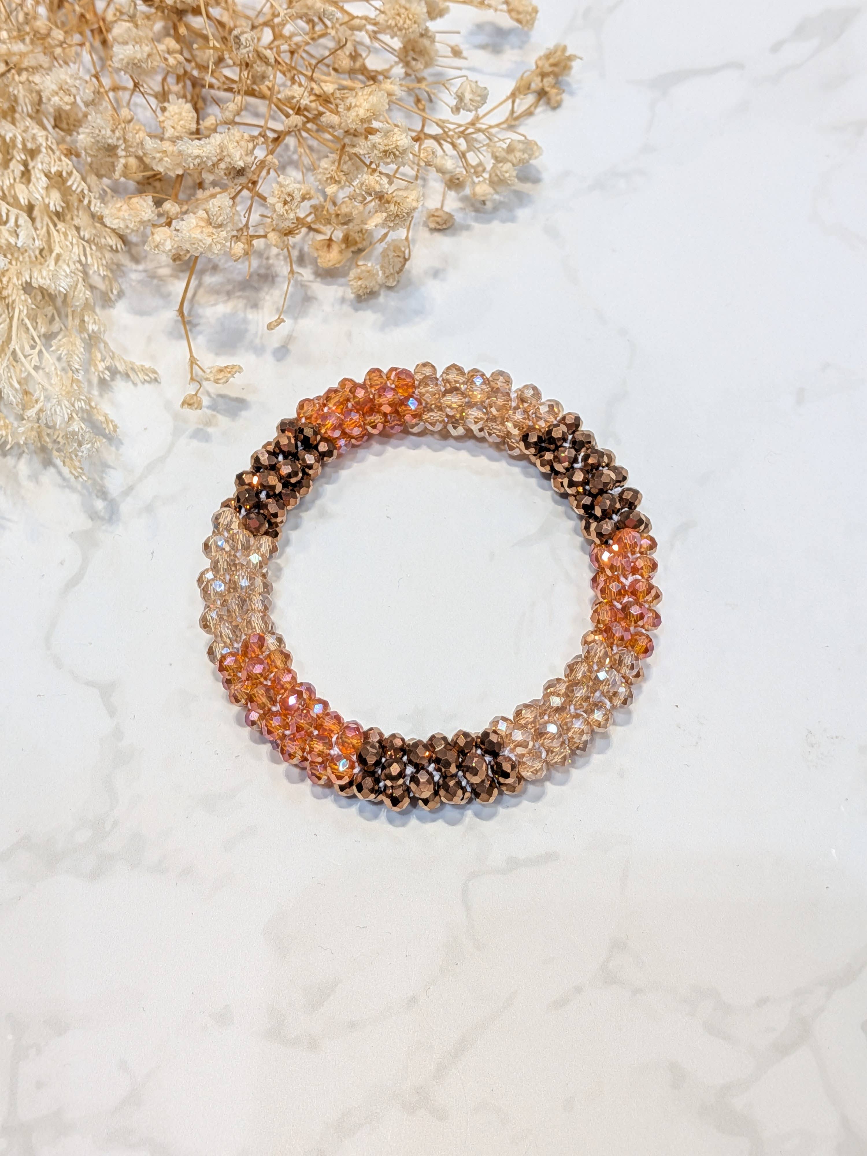 LOLO & YAYA - Wholesale Link & Chain Bracelet - Black-tone crystal effect bracelet27