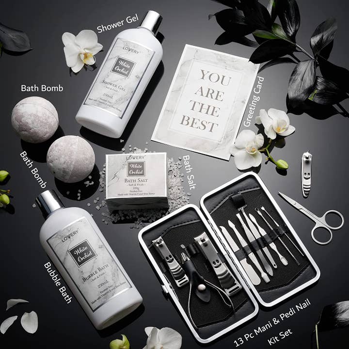 Lovery - Wholesale Bath & Body Set - Men's - Father Day Gifts for Dad, Spa Kit, Men Gift Basket, Body Kit