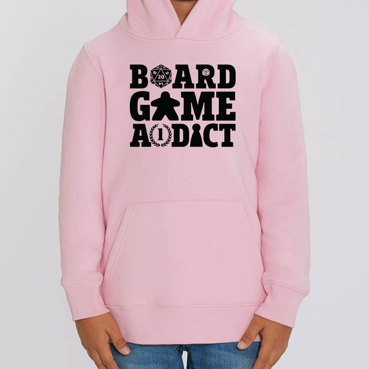Sudadera con capucha para niños Board Game Addict para venta al por mayor de Meeplings | Handmade in Berlin