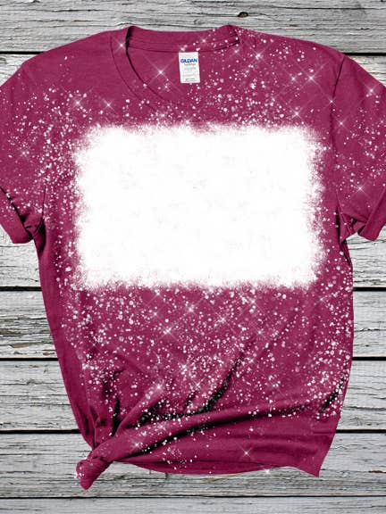 Heather Cardinal Blank Bleached Tees for wholesale by Southern Charm Boutique