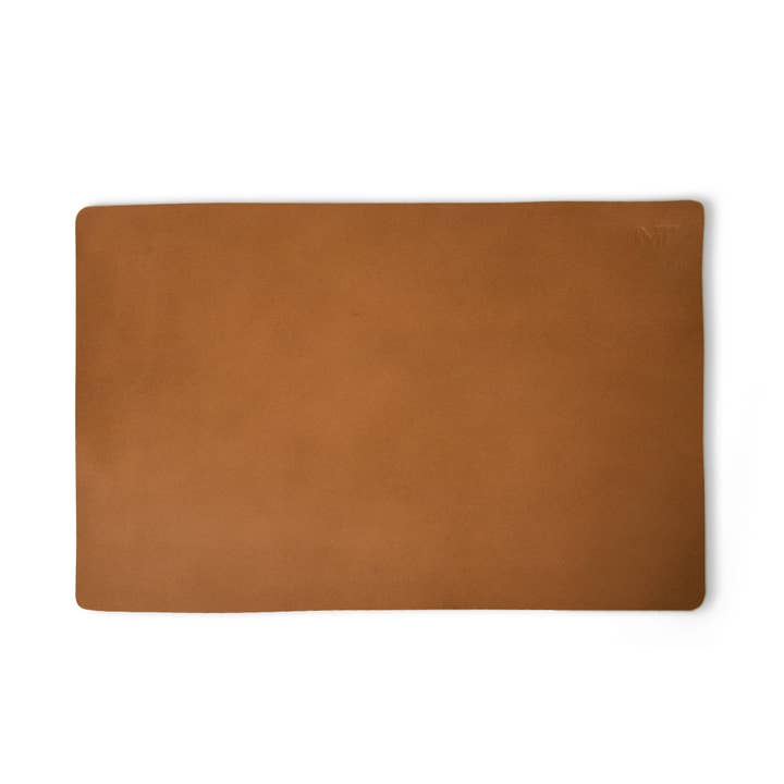 Classy Leather Bags - Wholesale Desk Pad - Caramel Luxe Leather Desk Mat + Mouse Pad4