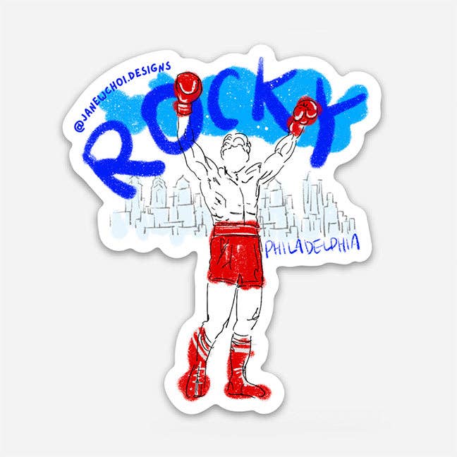 Rocky Sticker for engroshandel hos Jane W. Choi Designs