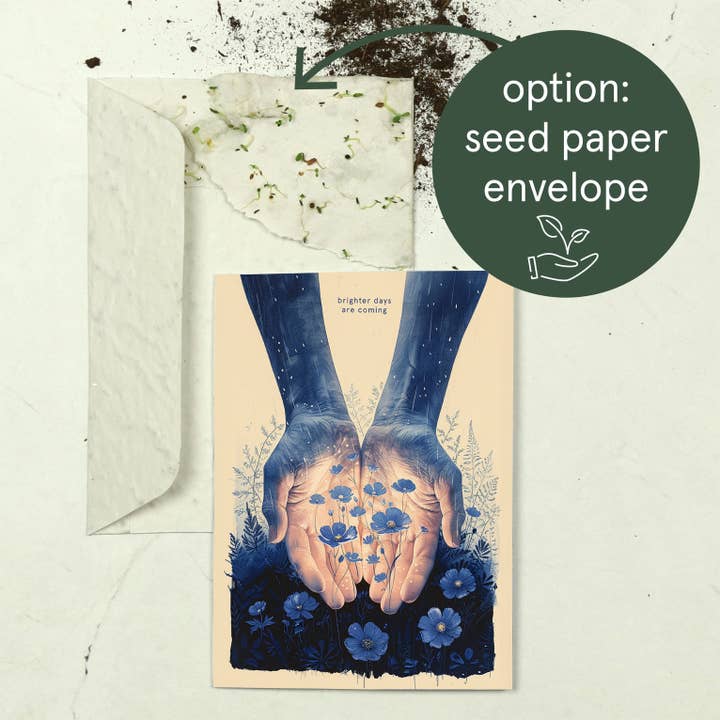 Botanopia - gifts , decor and cards for plant lovers - Wholesale Friendship Card - Brighter Days Are Coming | Encouragement Friendship Card8