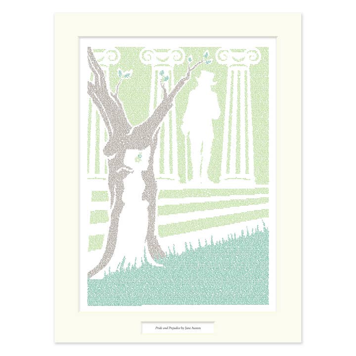 Pride and Prejudice Matted Print for wholesale by Litographs