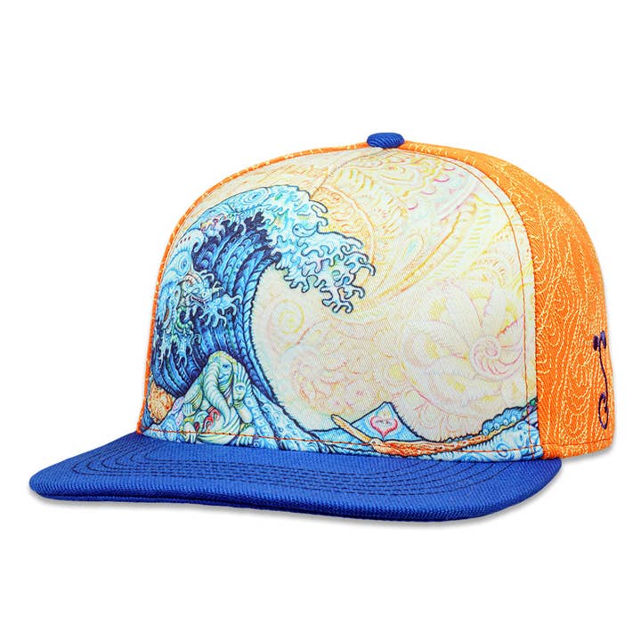 Gorra ajustada Randal Roberts Gran Ola Naranja para venta al por mayor de Grassroots California