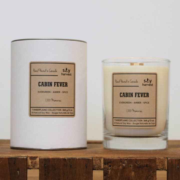 Soy Harvest Candles - Wholesale Jar/Filled Candle - Cabin Fever Timberflame Candle