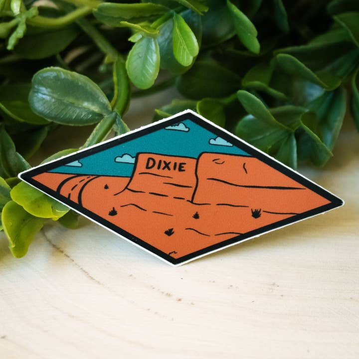Riley Funk Designs - Wholesale Sticker - Dixie Rock Sticker | St. George, UT