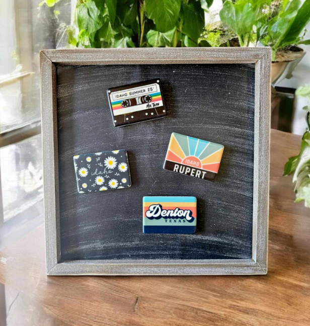 Mad River - Wholesale Magnet - Custom Ceramic Tile Magnet with  your state or city/text4