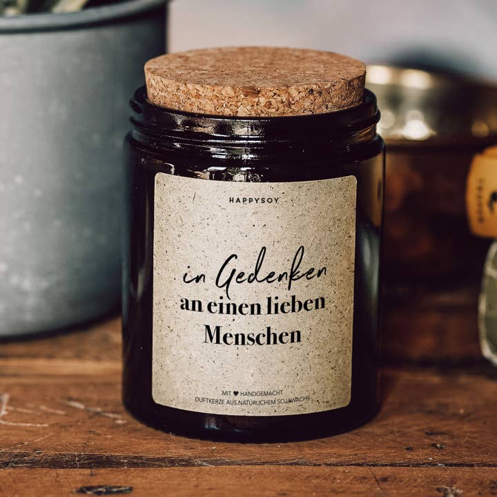 Happysoy - Vente Bougie en bocal - Bougie parfumée | En mémoire d’un être cher6