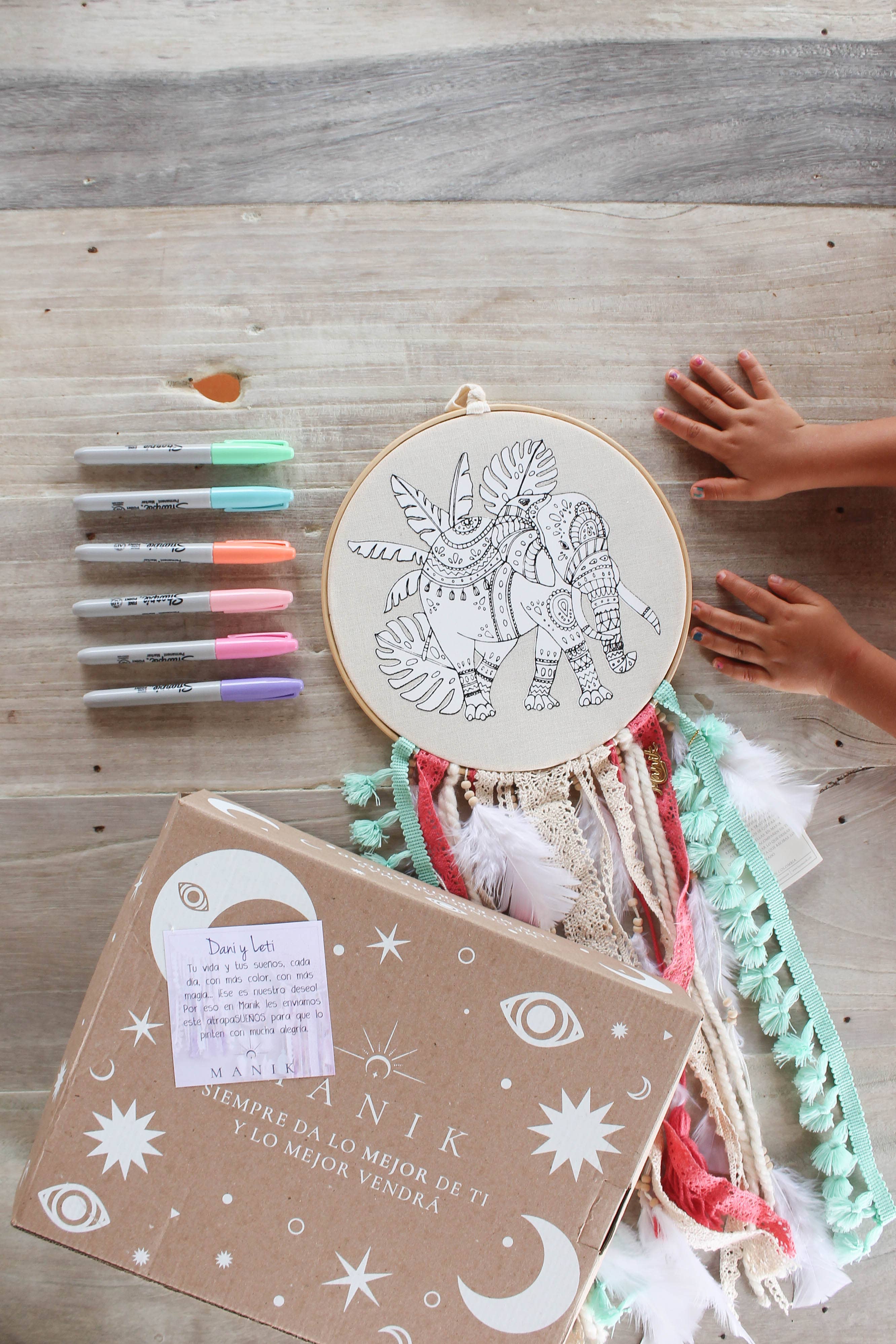 MANIK - Wholesale DIY Craft Kit - Kids - DIY Dreamcatcher Paint Kit craft kit + 5 SHARPIES6