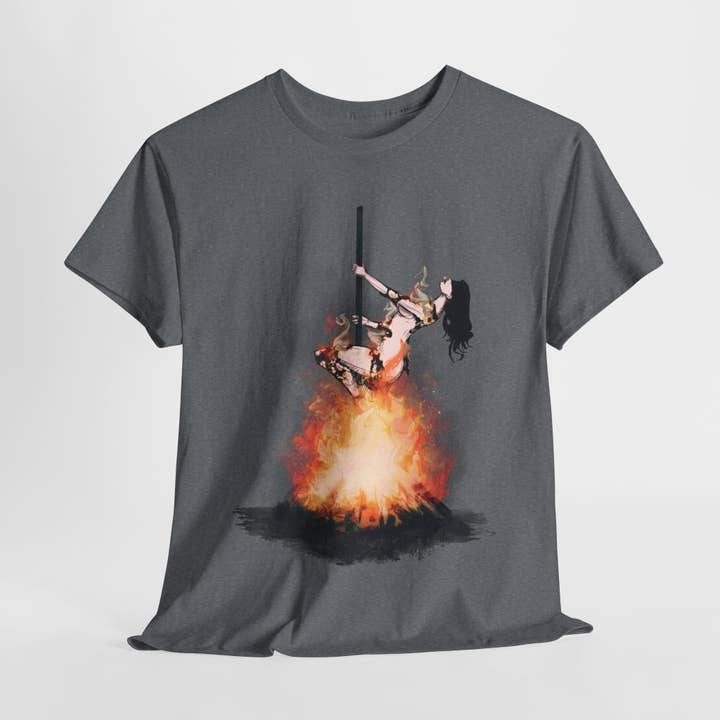 Unisex Schweres Baumwoll-T-Shirt "Burned At The Stake" für den Großhandel von LVB Art