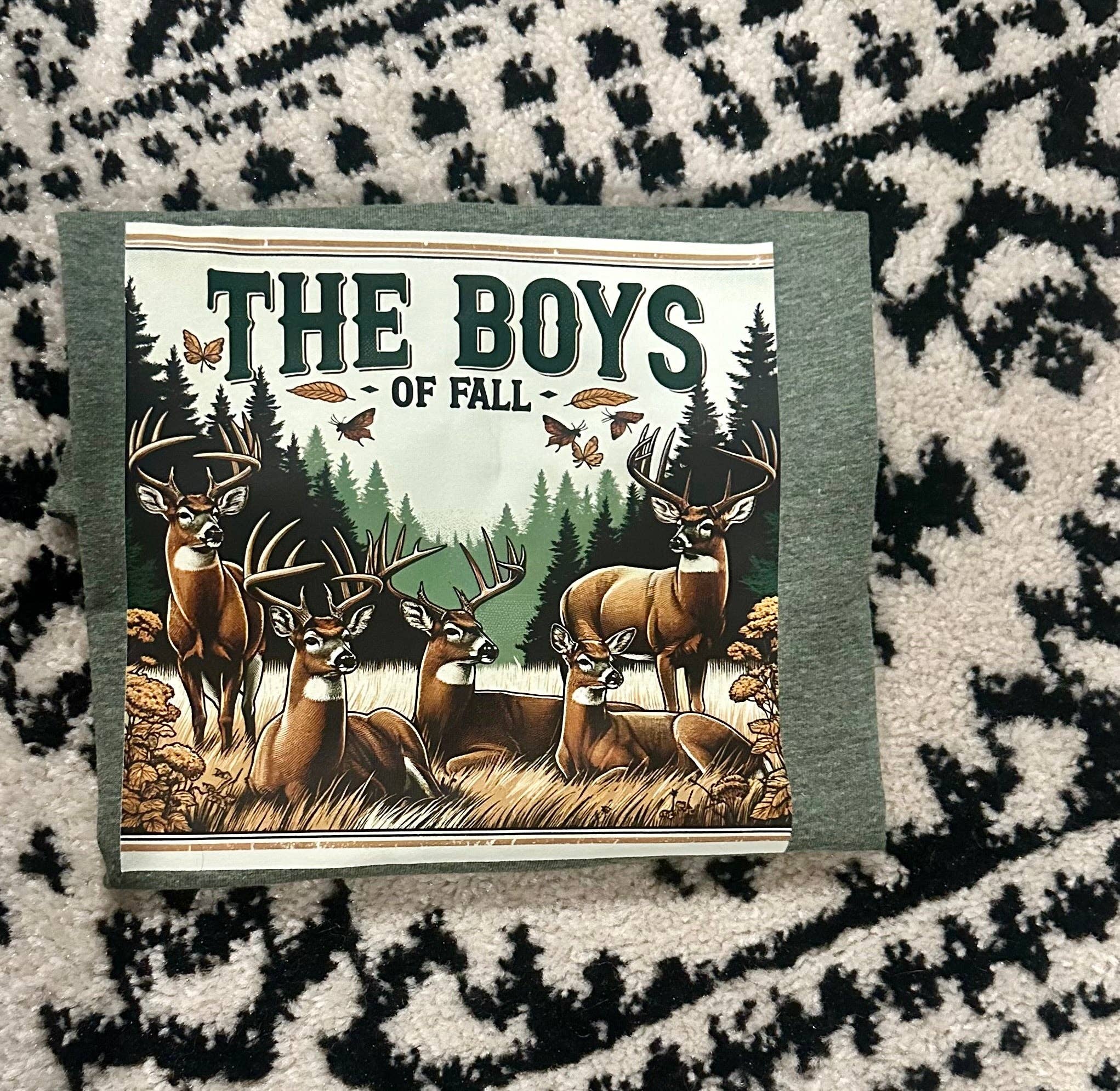 Rowdy Rascal Boutique LLC - Wholesale Screen Printed T-Shirt - Kids - The Boys of Fall Tee1