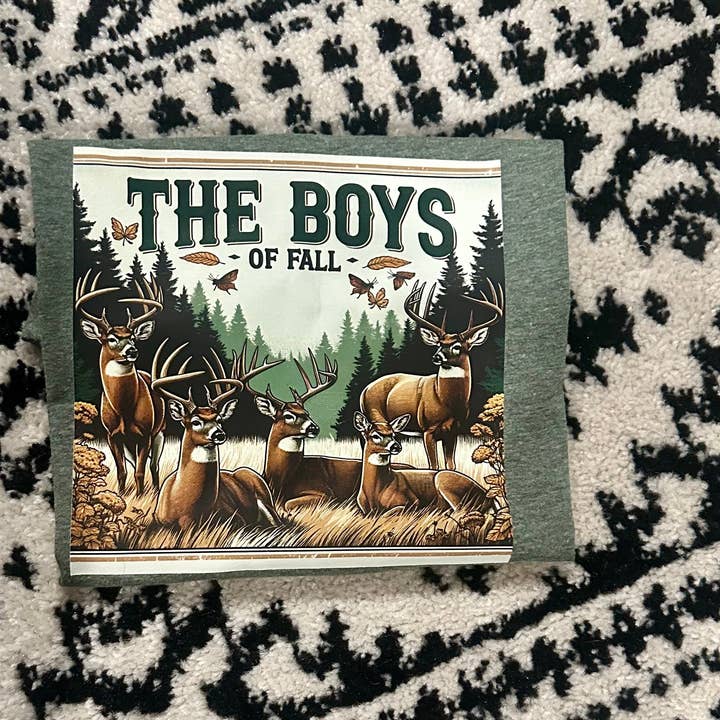 Rowdy Rascal Boutique LLC - Wholesale Screen Printed T-Shirt - Kids - The Boys of Fall Tee1