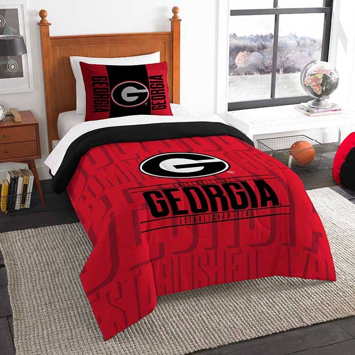 NCAA Uni of Georgia MODERN TAKE - Twin Comforter Set for wholesale by The Northwest Group