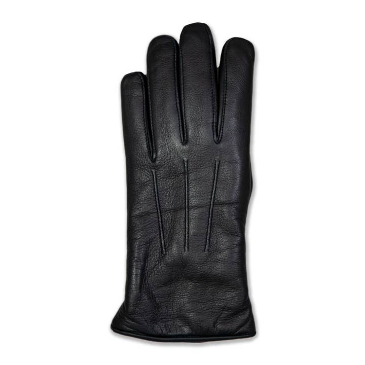 Black Clovis Women's Leather Glove, Warm Lining for wholesale on Faire