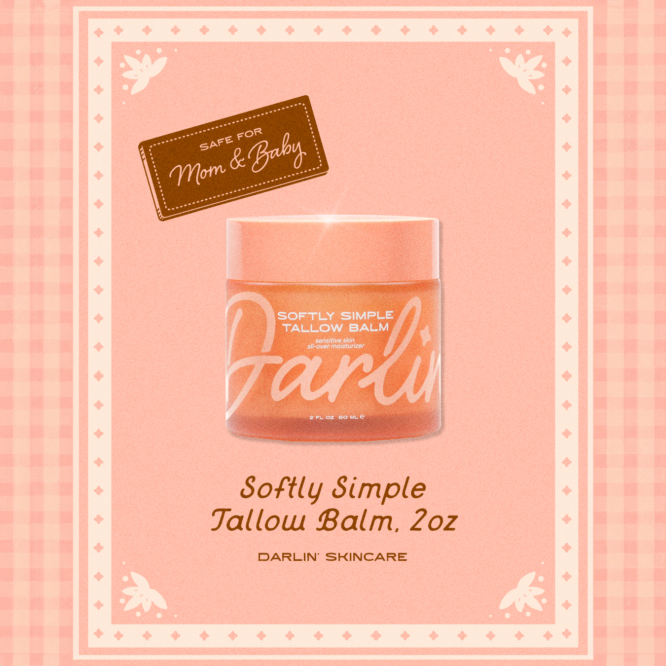Darlin' Skincare - Wholesale Body Balm/Butter - Unscented Tallow Moisturizer - Sensitive Skin, Baby Skincare3