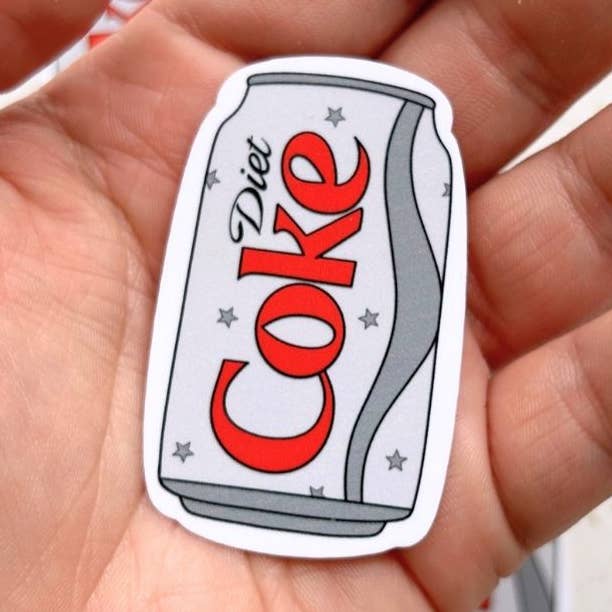 Canette de Coca Light - Autocollant de Coca Light - Nourriture Pop Culturelle pour la vente par Happyish Brand