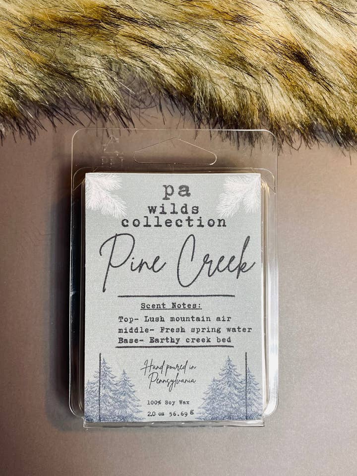 Pa Wilds Pine Creek Wax Melt for wholesale by Ginga Textile Designs L.L.C