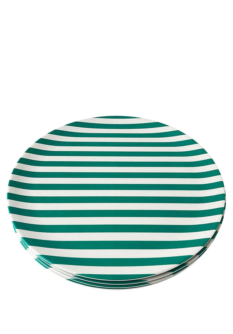 Xenia Taler - Wholesale Dinner Plate - Green Stripe Dinner Plate - Set of 41