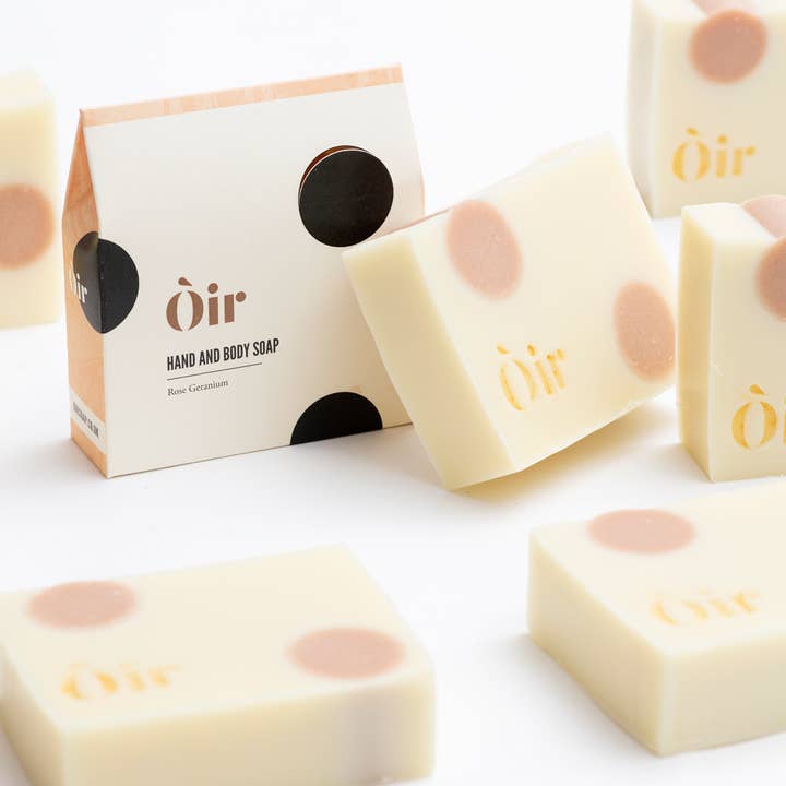 Oir Soap Ltd - Vendita all'ingrosso Saponette - Sapone per mani e corpo al geranio rosa3