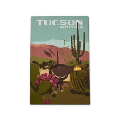 Carte postale Pékan & Bébé pour la vente par RetroTrek, DBA Sunny Days Gifts