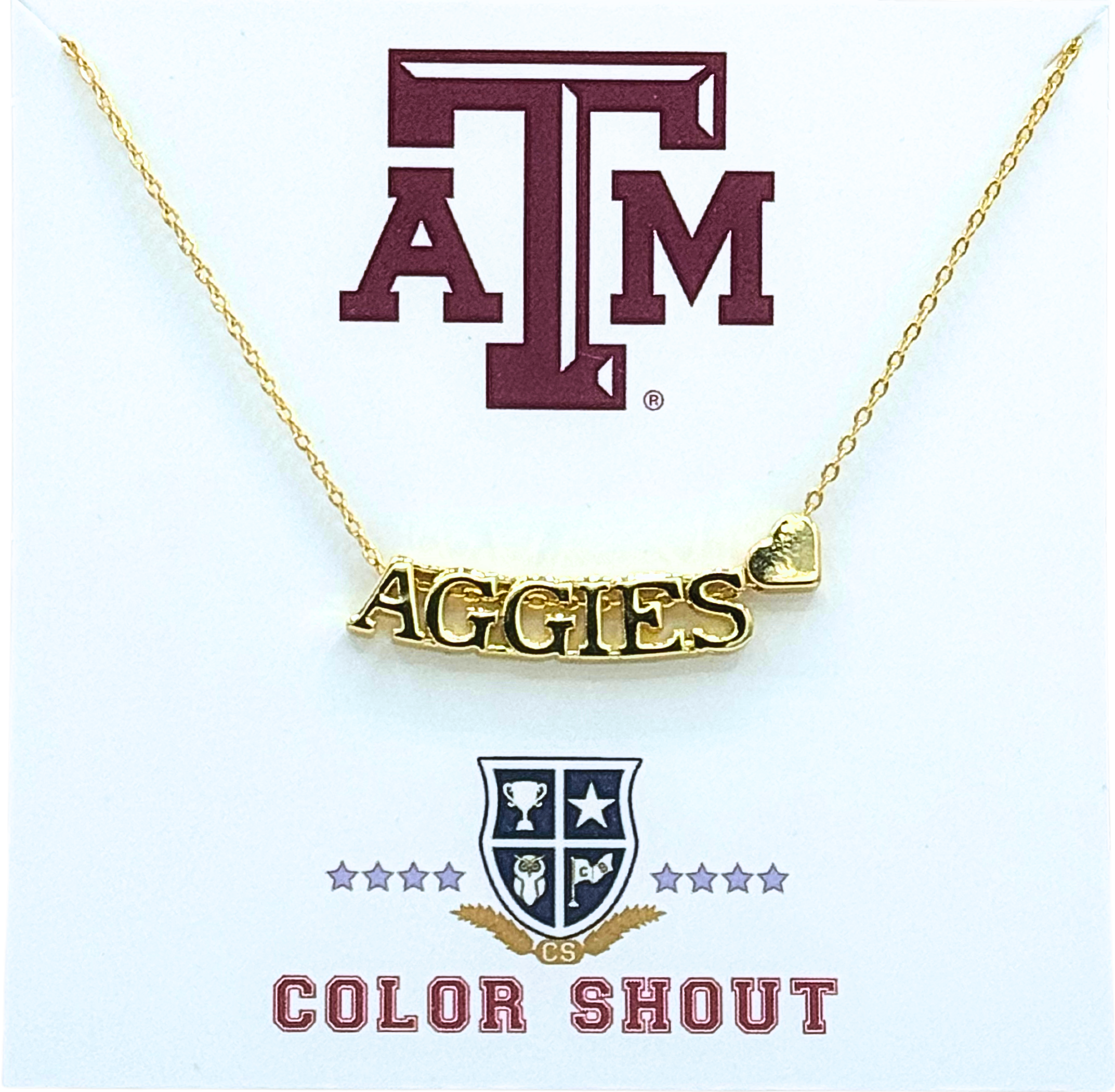 Color Shout - Wholesale Pendant/Charm Necklace - I Love College:  Initial Heart Necklace40