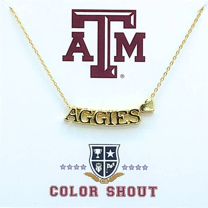 Color Shout - Wholesale Pendant/Charm Necklace - I Love College: Initial Heart Necklace40