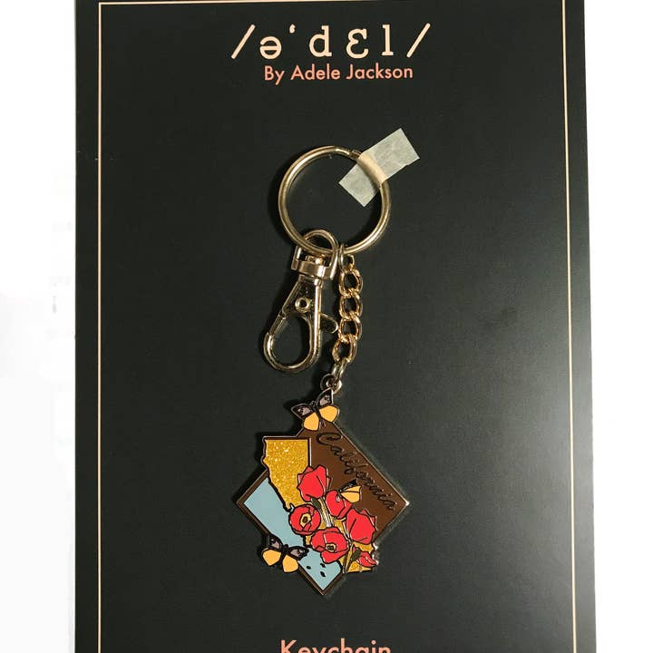 Adele by Adele Jackson - Wholesale Keychain - Women's - California State Keychain5