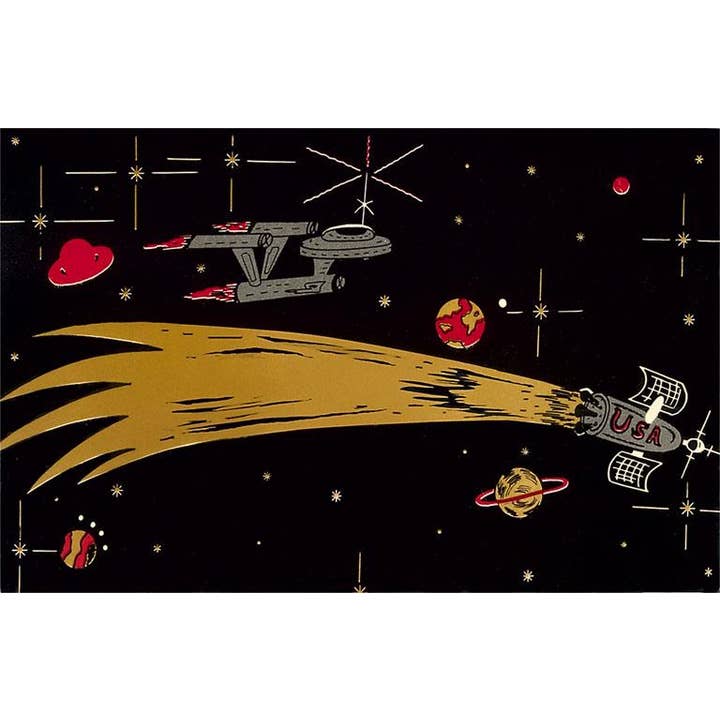 Carte postale OS-23 Fusée et Vaisseau spatial pour la vente par Found Image Press