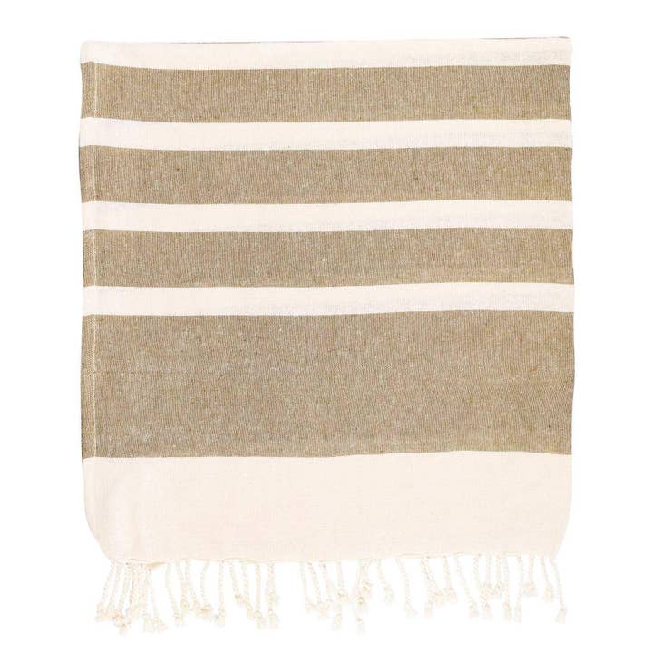 Well Dressed - Wholesale Beach Towel - Nicola Spring Turkish Cotton Beach Towel Beige