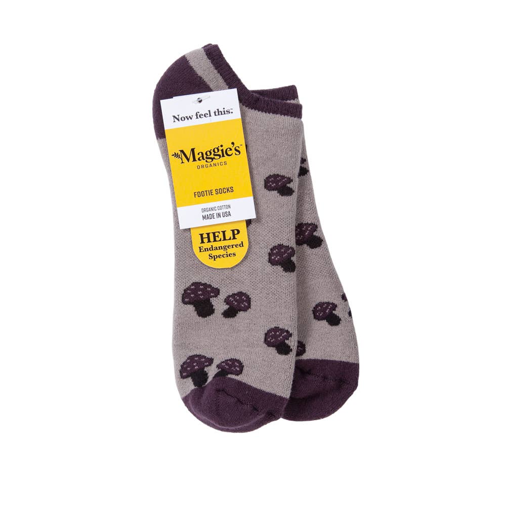 Maggie's Organics - Vente Chaussettes – unisexe - Chaussettes de foot en coton biologique couleur champignon taupe0