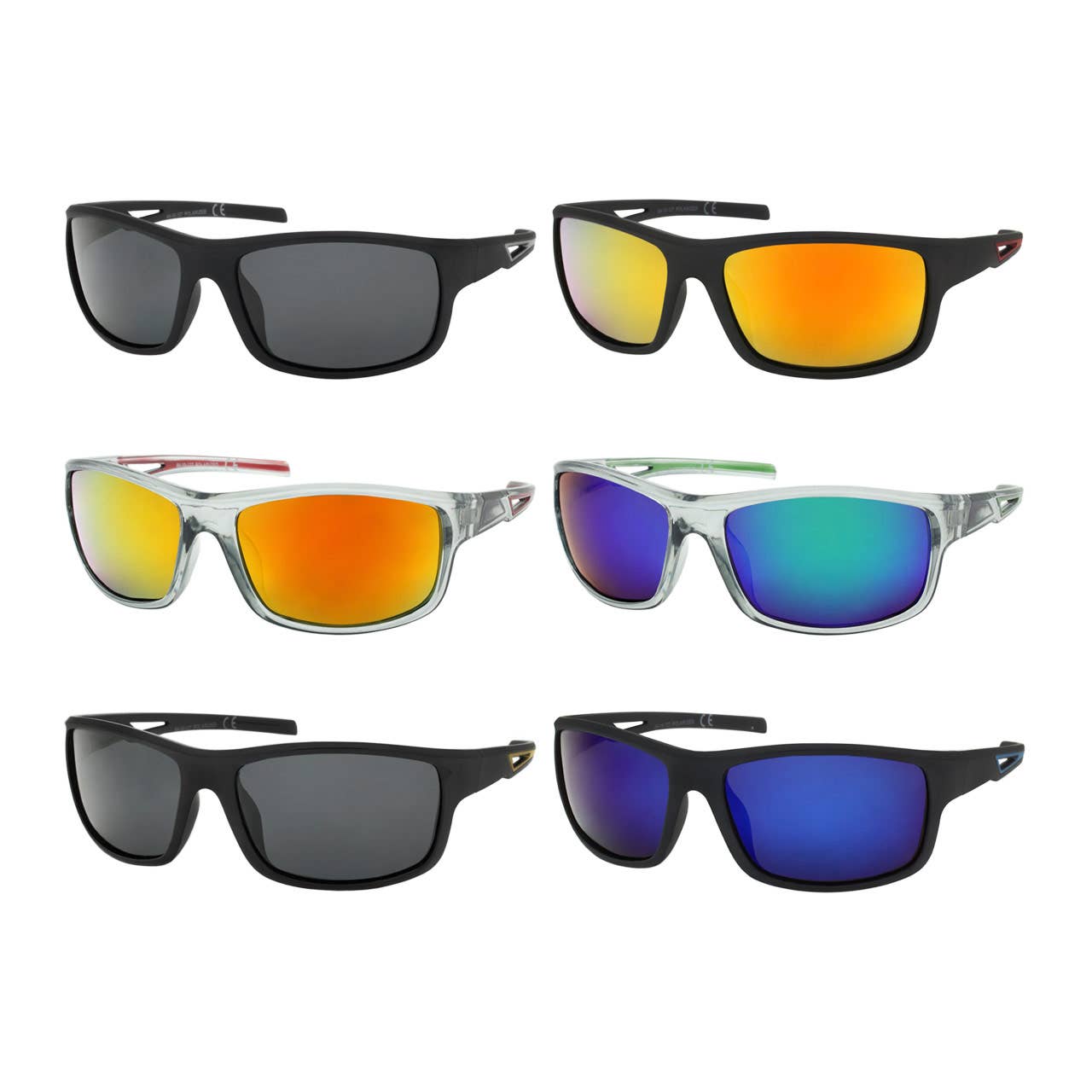 Shark Eyes, Inc - Vente Lunettes de soleil – homme - Lunettes de soleil polarisées homme sport nouveau look miroir couleur0