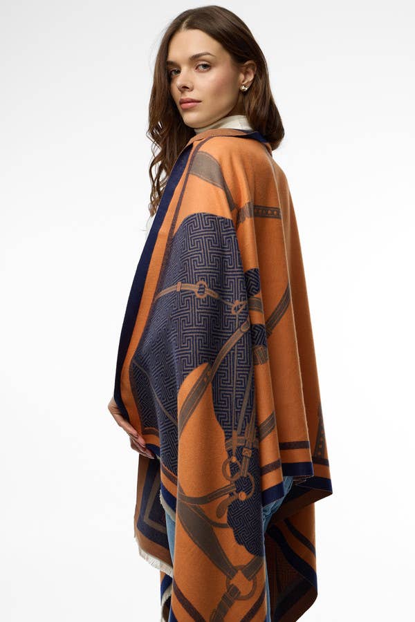 SAACHI – wholesale Scarf – Women's – Equestrian Reversible Scarf12