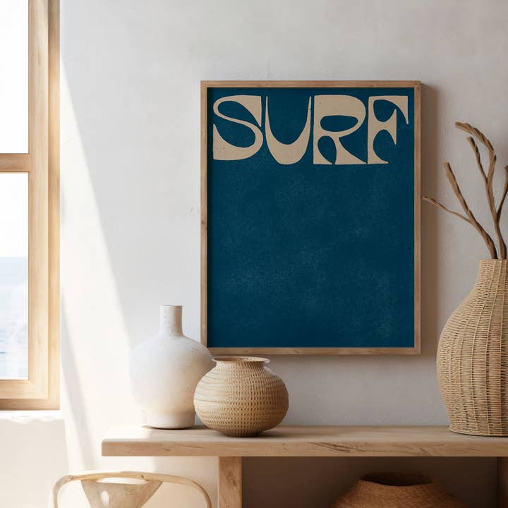 Mid Tide Design - Wholesale Art Print - Vintage Surf | Surf Art Print