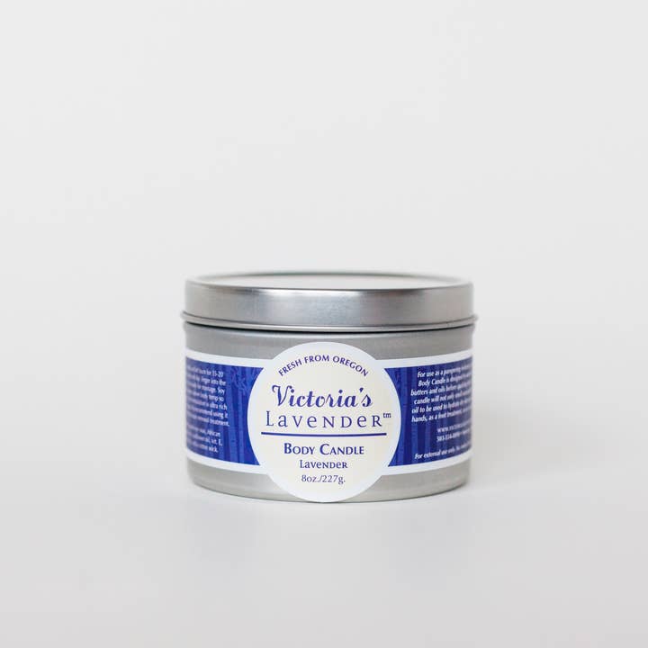 Moisturizing Body Candle - Lavender for wholesale by Victoria's Lavender, LLC