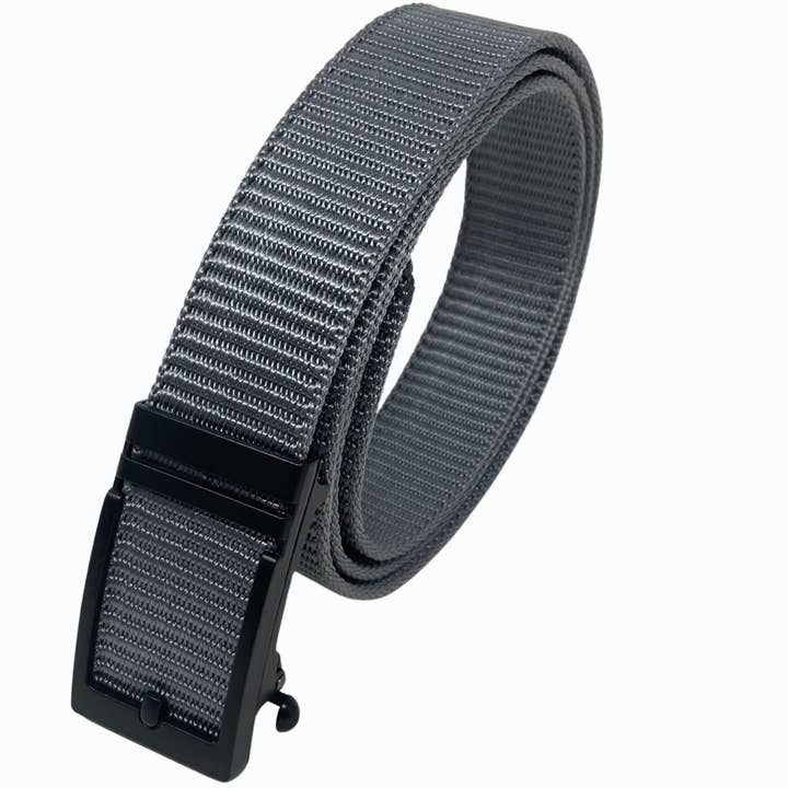 Funky Junque - Wholesale Belt - Unisex - Nylon Ratchet Belt - Grey0
