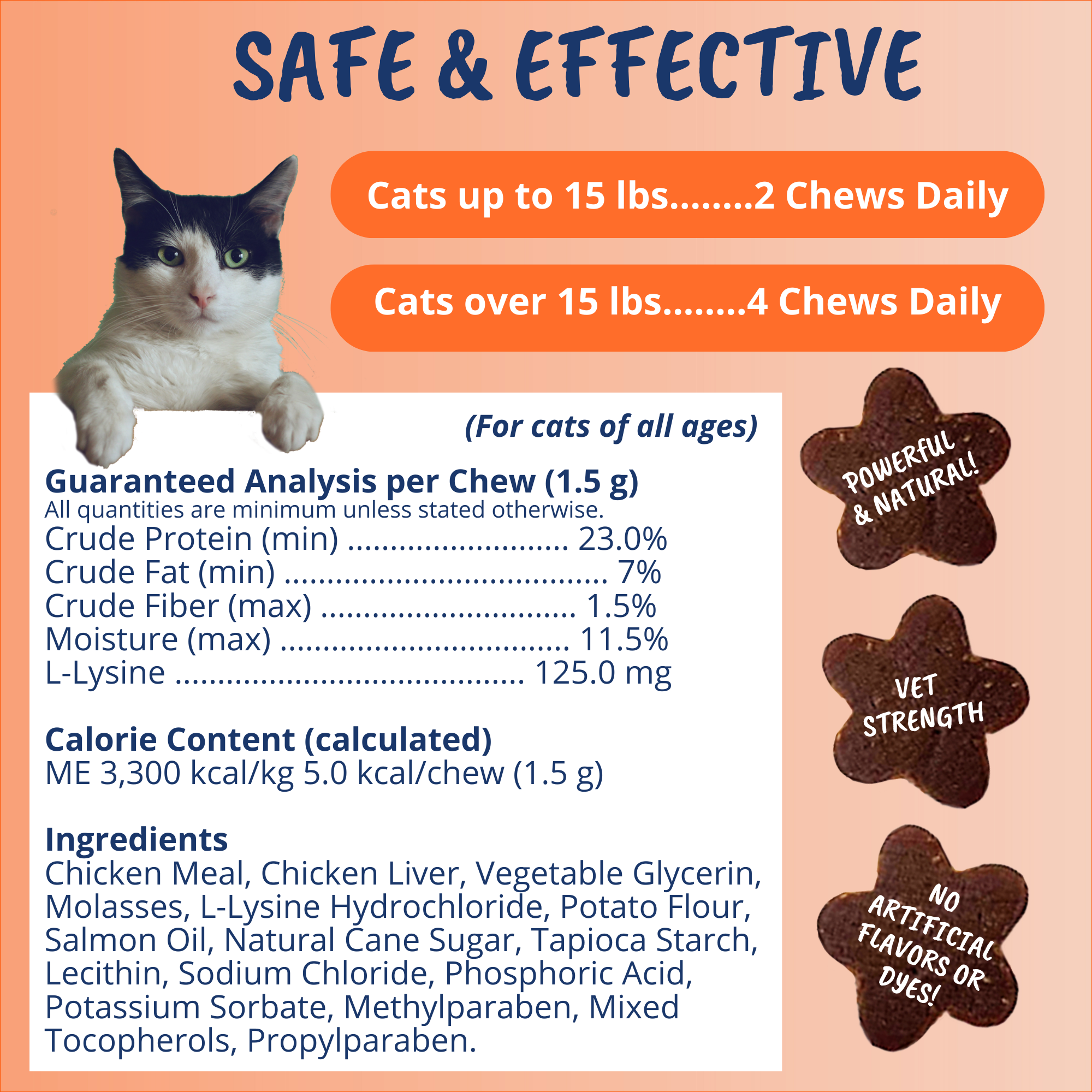 Under the Weather Pet - Wholesale Pet Supplement - Cat - L-lysine Immune Support Chews for Cats5