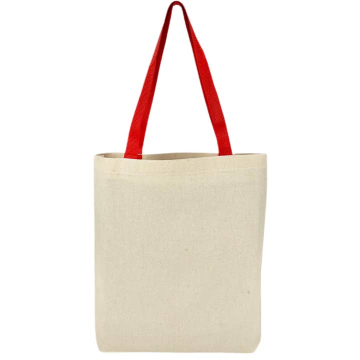 Bolsa de lona roja reutilizable con fuelle para el mercado y la compra diaria para venta al por mayor de US Bags