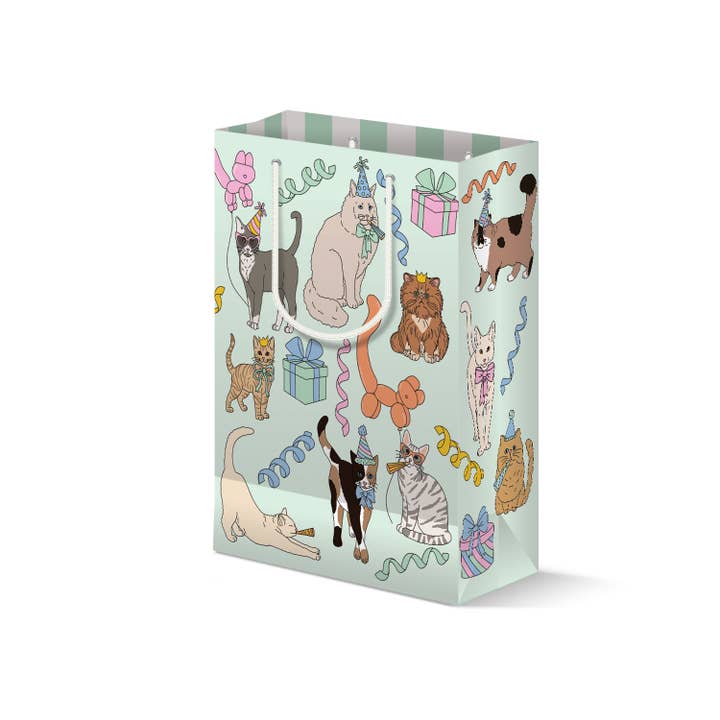 Illustrating Amy - Wholesale Gift Bag - Birthday Cats Gift Bag1